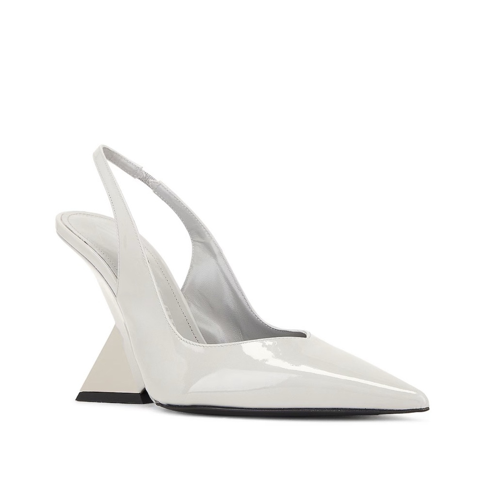 EUC Grey Slingback Cheope Pump